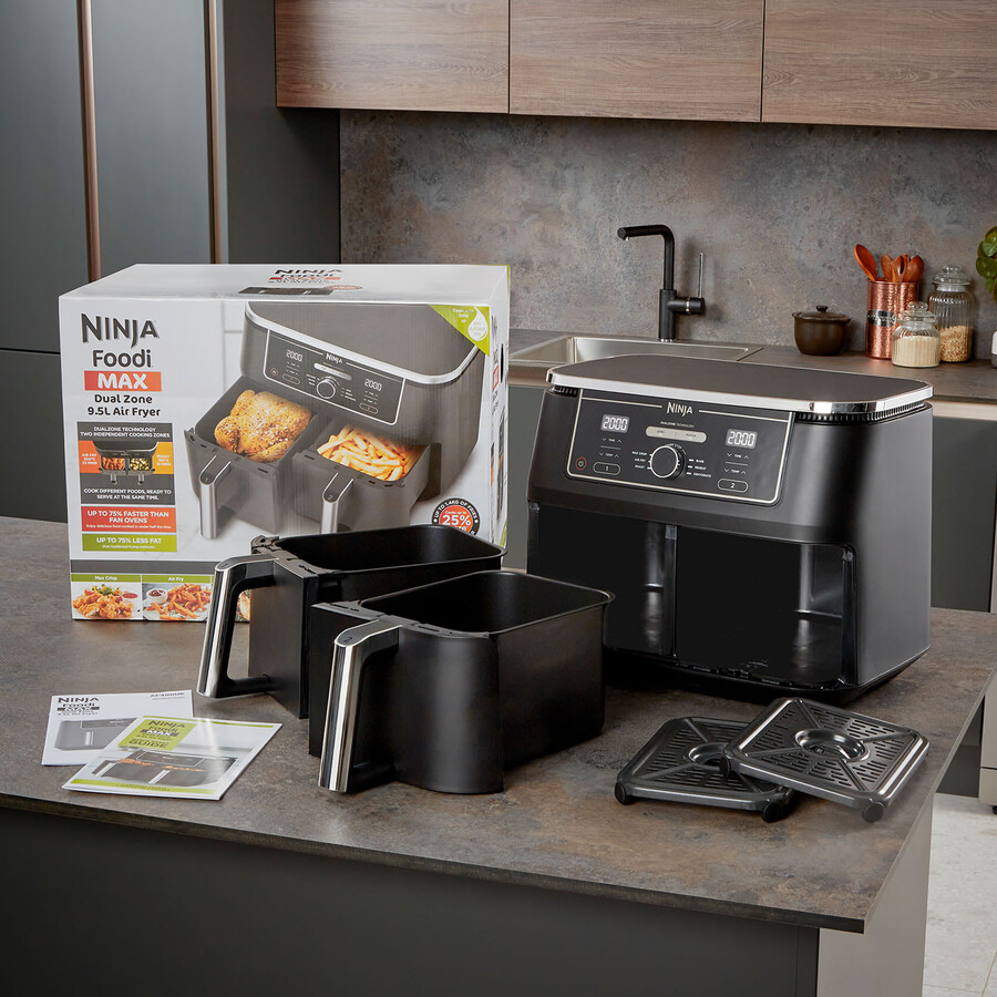 ninja foodi max dubbelzon air fryer af400uk