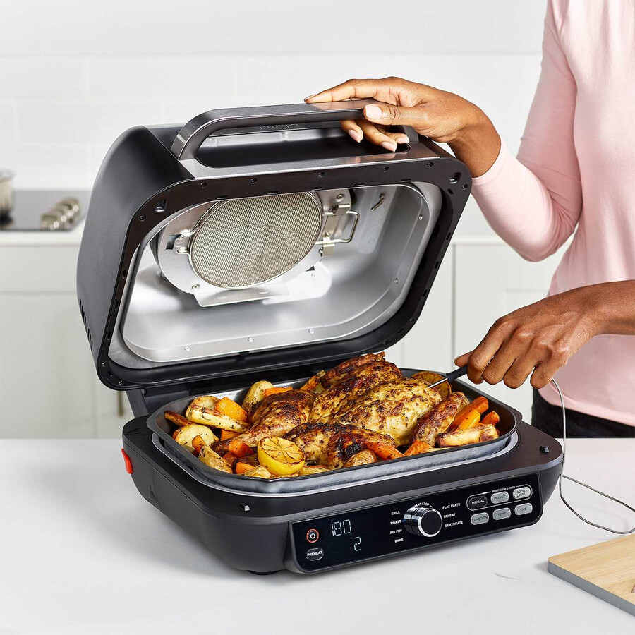 ninja foodi max pro health grill platt platta och airfryer ag651uk