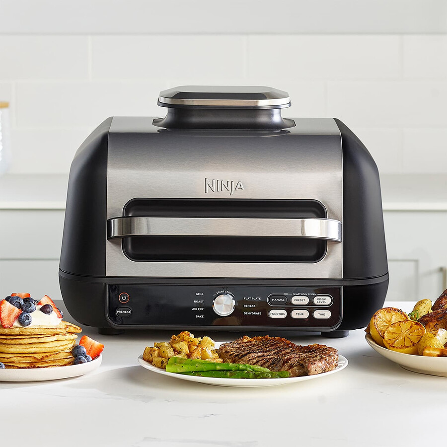 ninja foodi max pro health grill platt platta och airfryer ag651uk