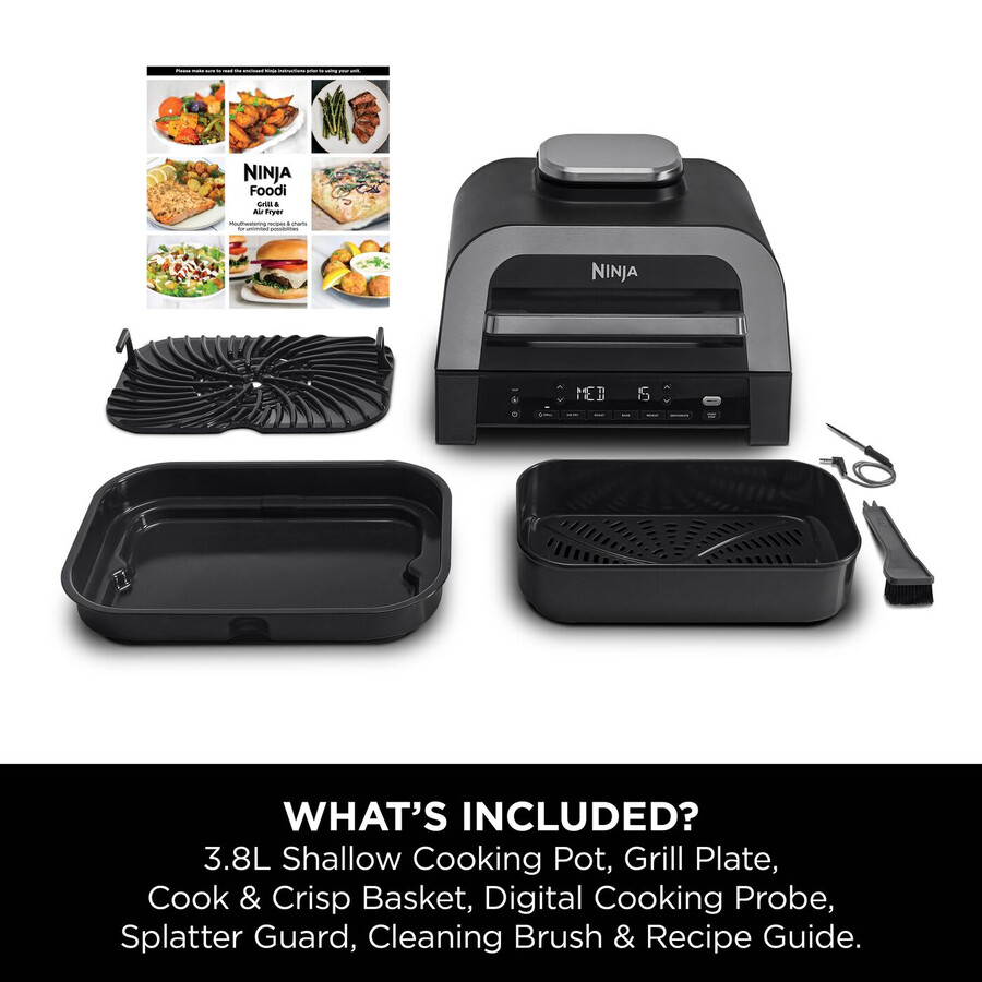 ninja 6-i-1 max grill airfryer dg551uk