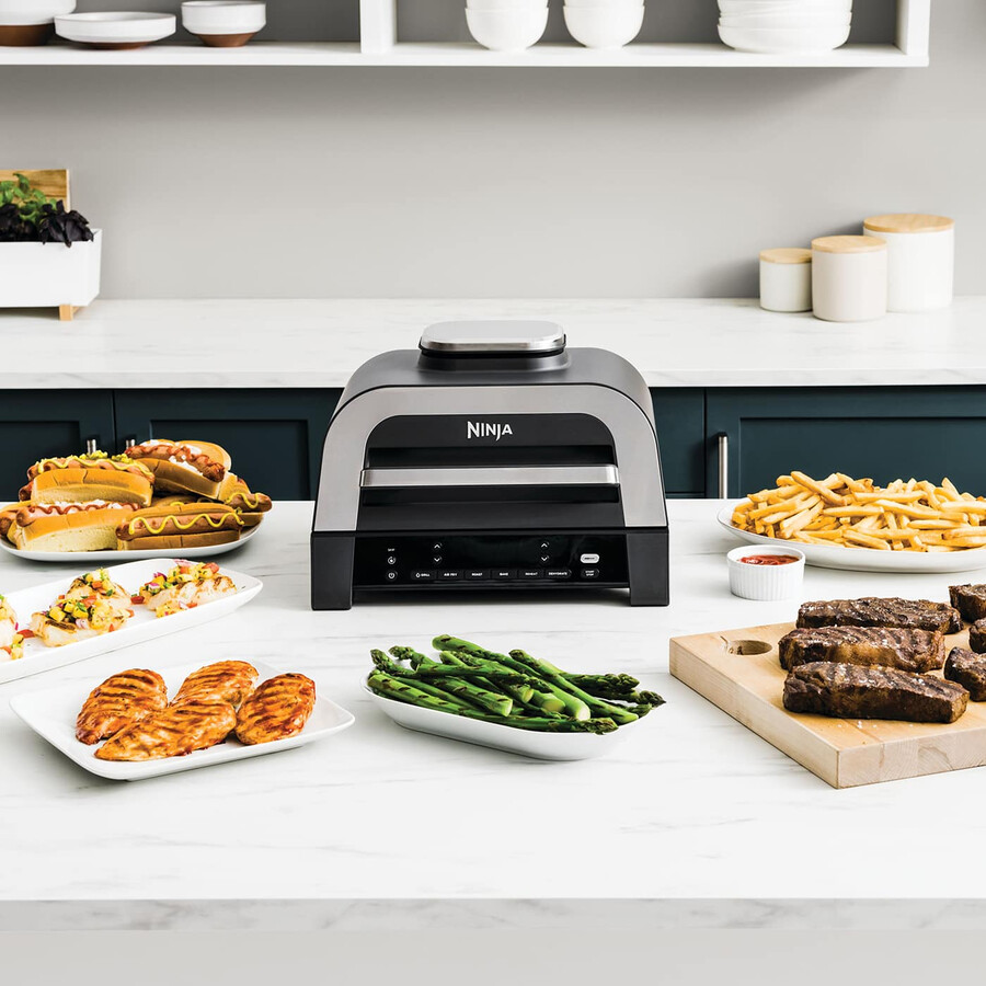 ninja 6-i-1 max grill airfryer dg551uk