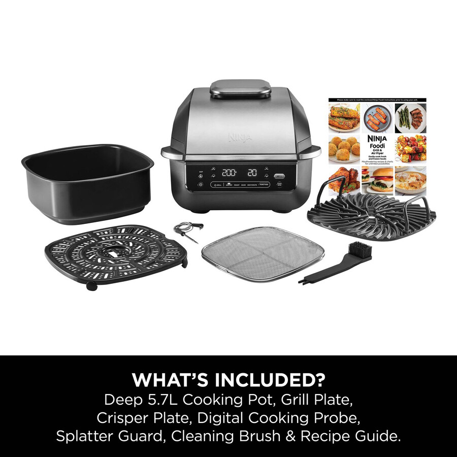 ninja 5-i-1 grill airfryer eg351uk