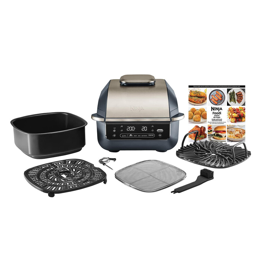 ninja 5-i-1 grill airfryer - cyber space eg351ukcyd