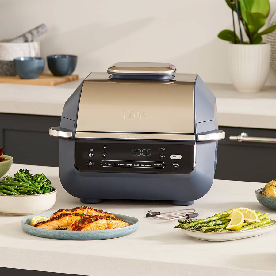 ninja 5-i-1 grill airfryer - cyber space eg351ukcyd