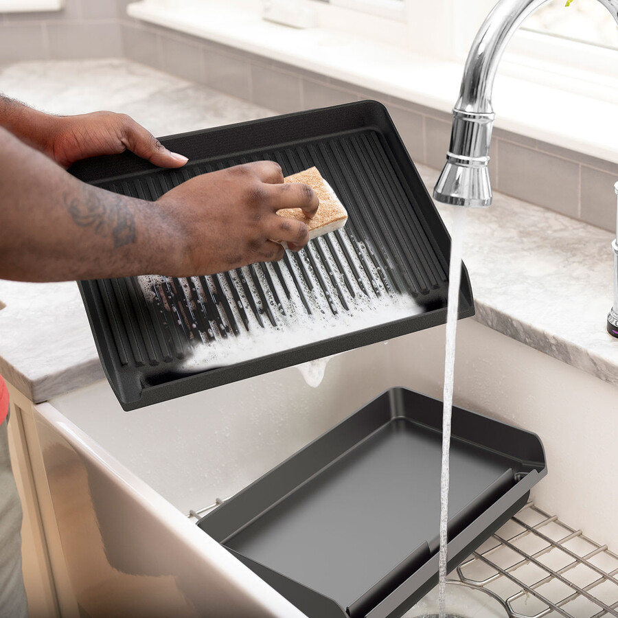 ninja sizzle inomhusgrill och platt tallrik gr101uk
