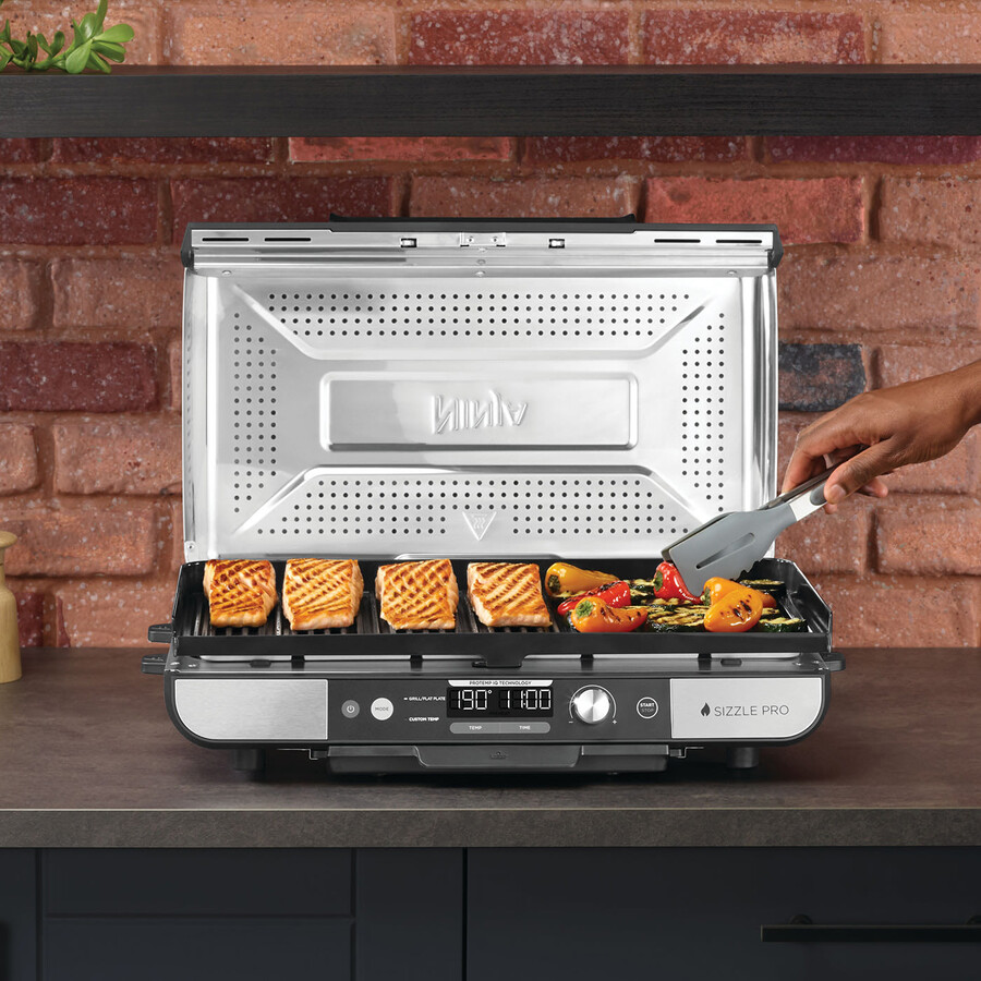 ninja sizzle pro xl grill plattplatta gx101uk