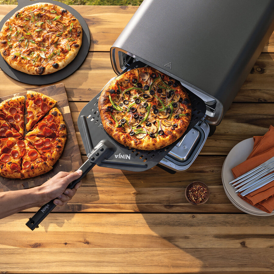 ninja artisan elektrisk utomhuspizzaugn och airfryer mo201uk
