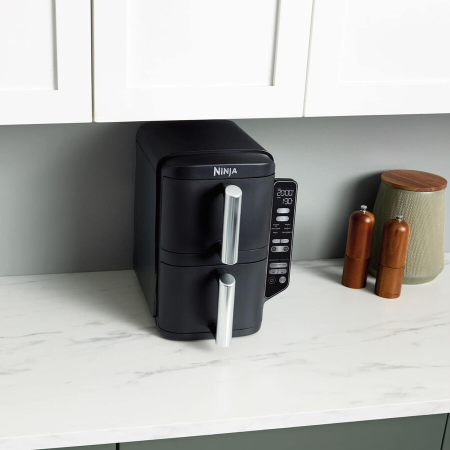 ninja double stack air fryer med 2 lådor 76 l – sl300uk
