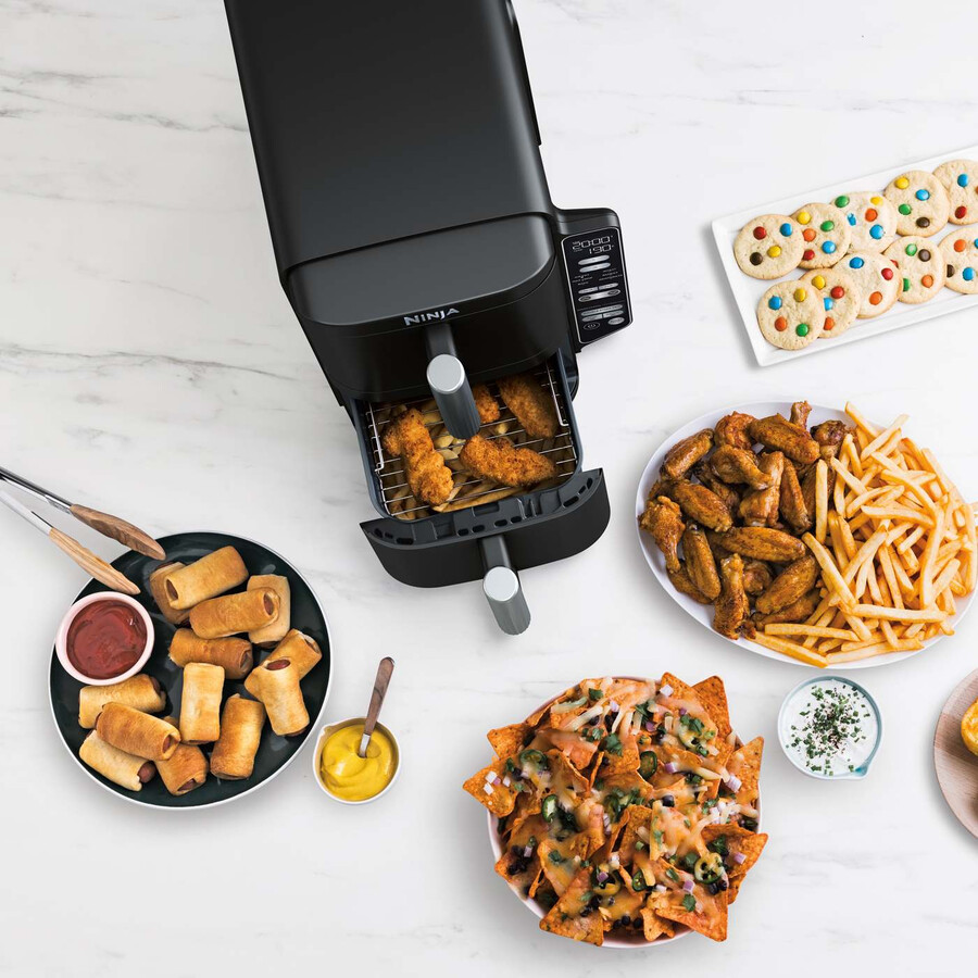 ninja double stack air fryer med 2 lådor 76 l – sl300uk