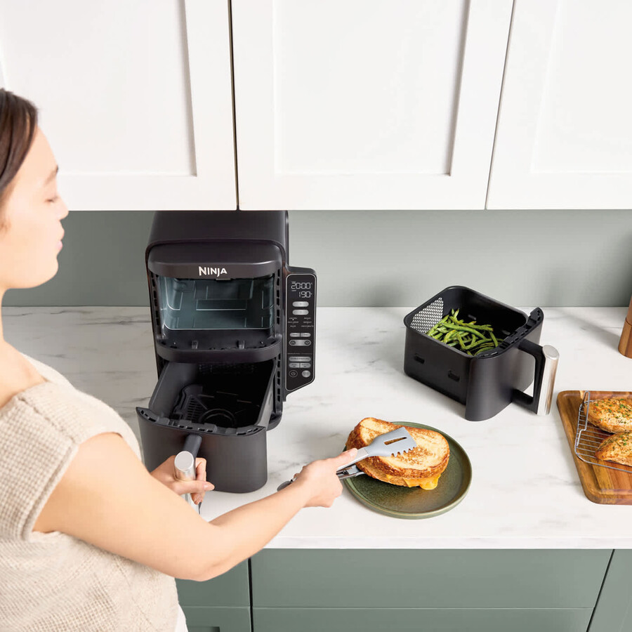 ninja double stack air fryer med 2 lådor 76 l – sl300uk