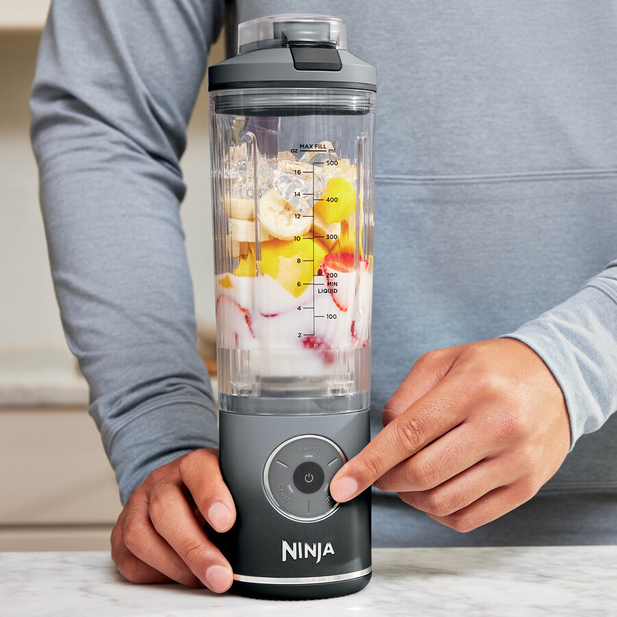 ninja blast max bärbar mixer - cool grey bc251ukgy