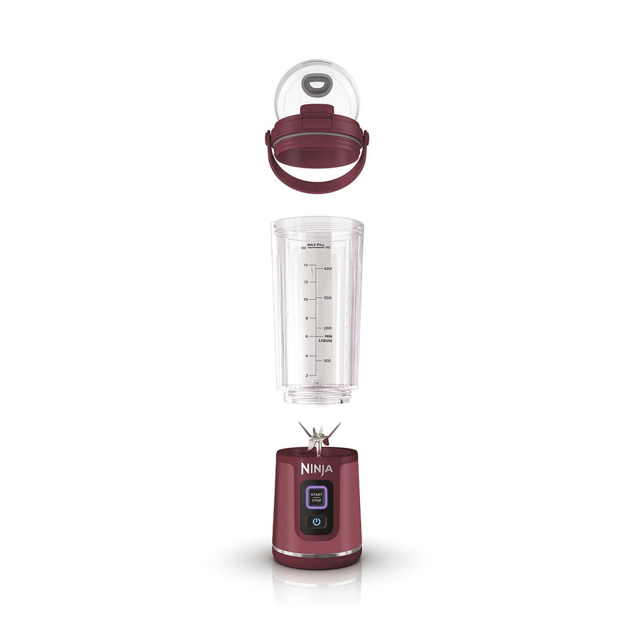 ninja blast sladdlös bärbar mixer – cranberry bc151ukcr