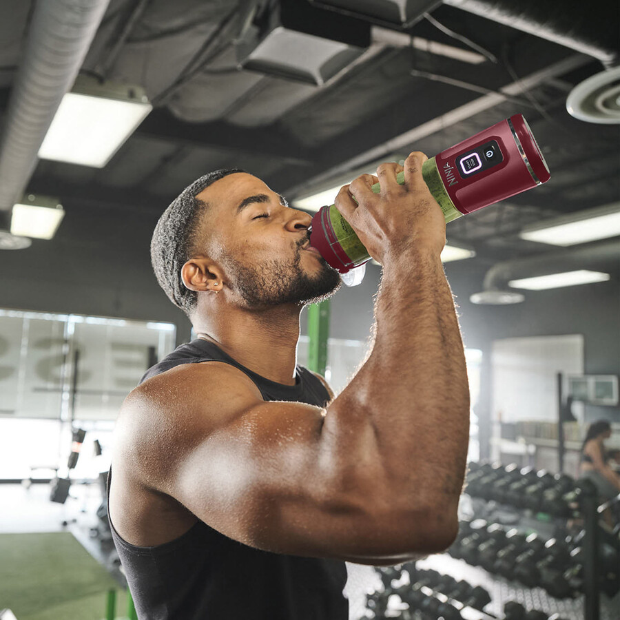 ninja blast sladdlös bärbar mixer – cranberry bc151ukcr