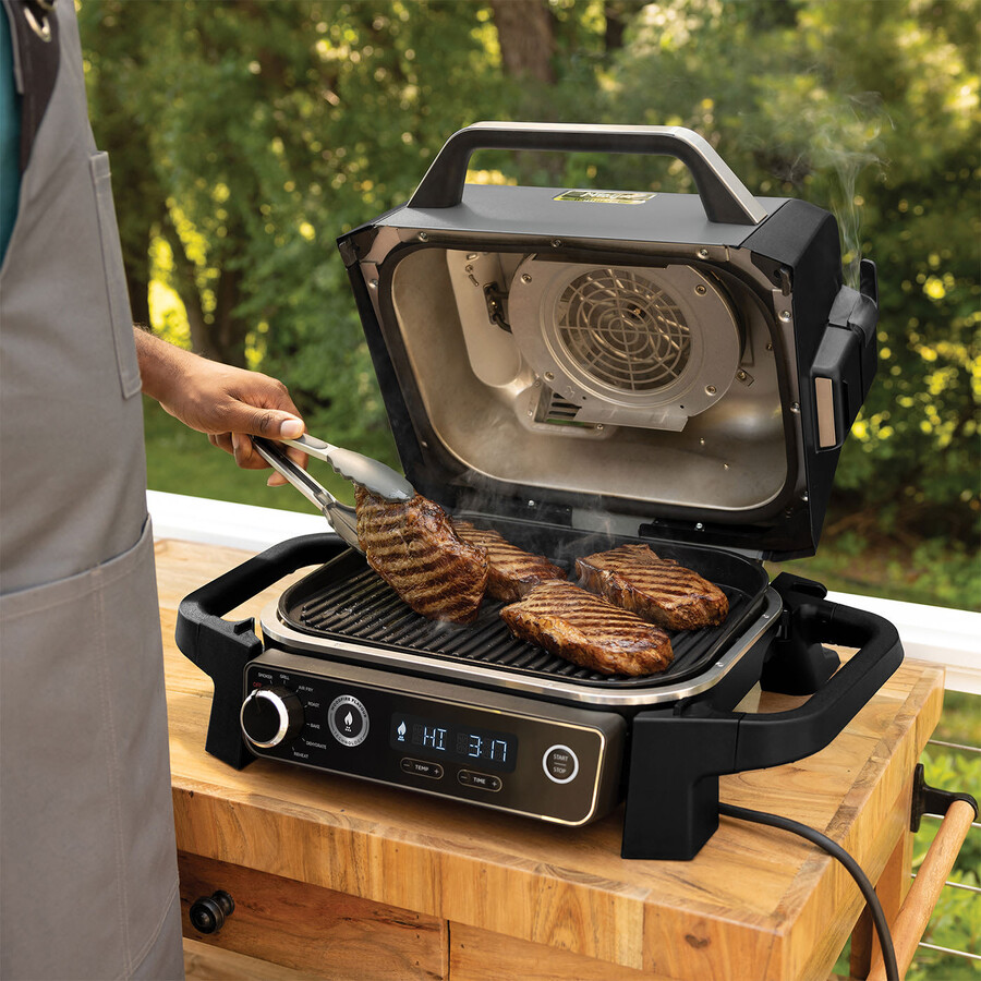 ninja woodfire elektrisk bbq-grill och rökugn og701uk