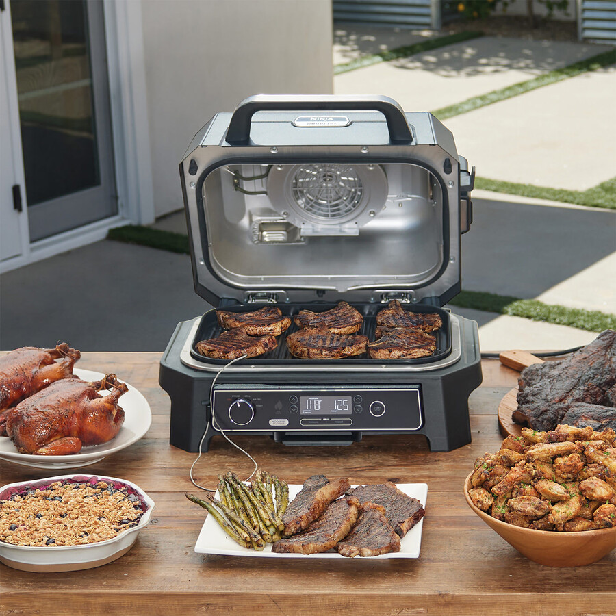 ninja woodfire pro xl elektrisk bbq-grill och rökugn og850uk