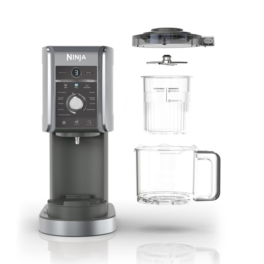 ninja creami deluxe 10-i-1 glass- och frysta dryckesmaskin nc501uk