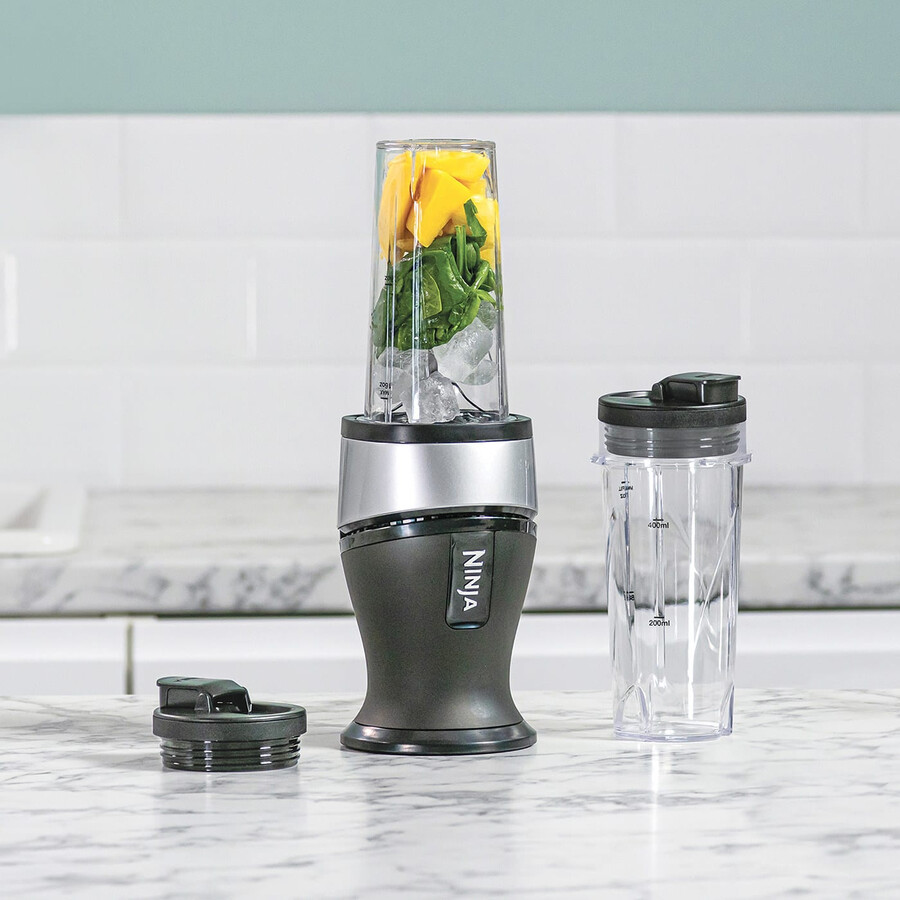 nutri ninja 700w slim blender smoothie maker - qb3001uks - silver