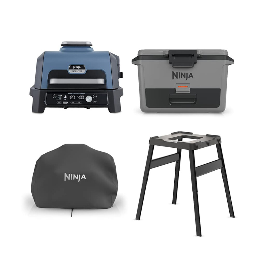 ninja woodfire xl elektrisk grill och frostvault 47l kylväska