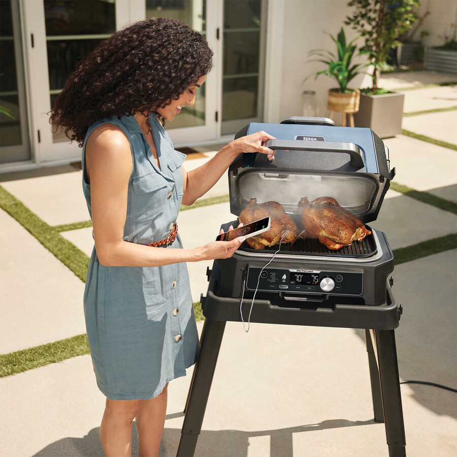 ninja woodfire xl elektrisk grill och frostvault 47l kylväska