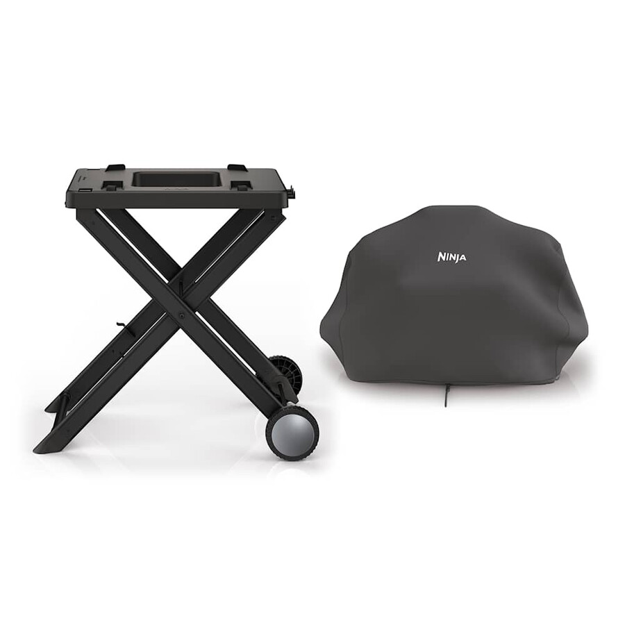 ninja woodfire elektriskt grillställ och skyddspaket