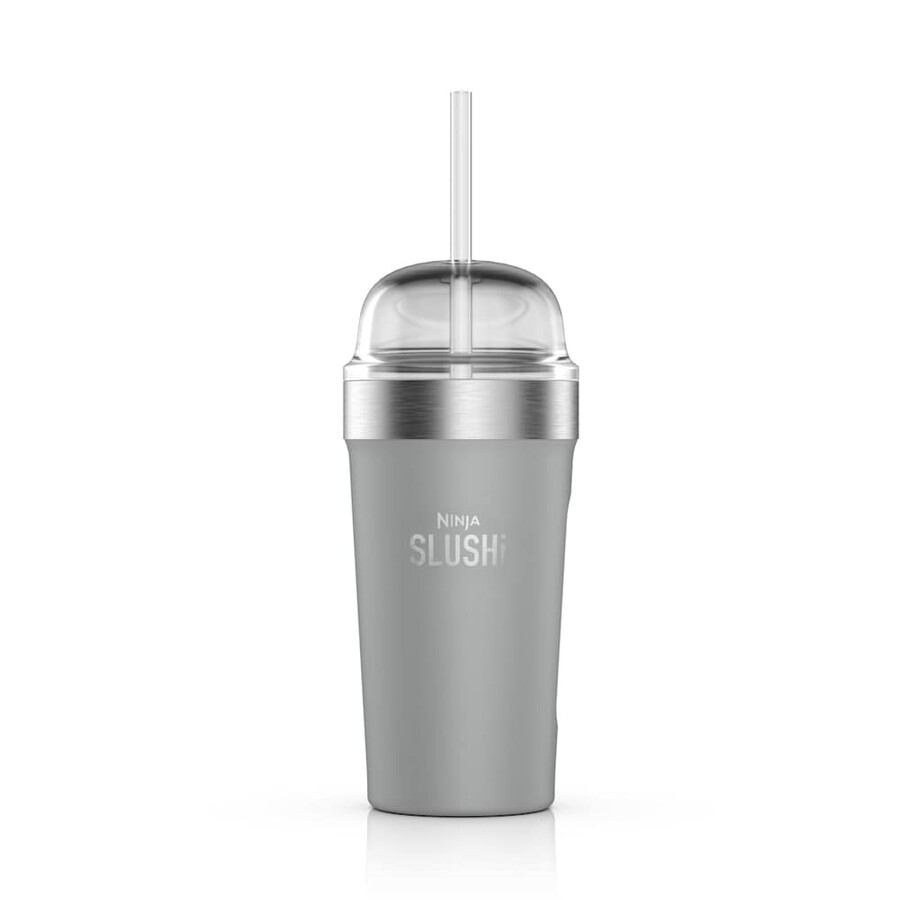 ninja slushi isolerad bubbelmugg med lock och sugrör – grå xskbblgreuk