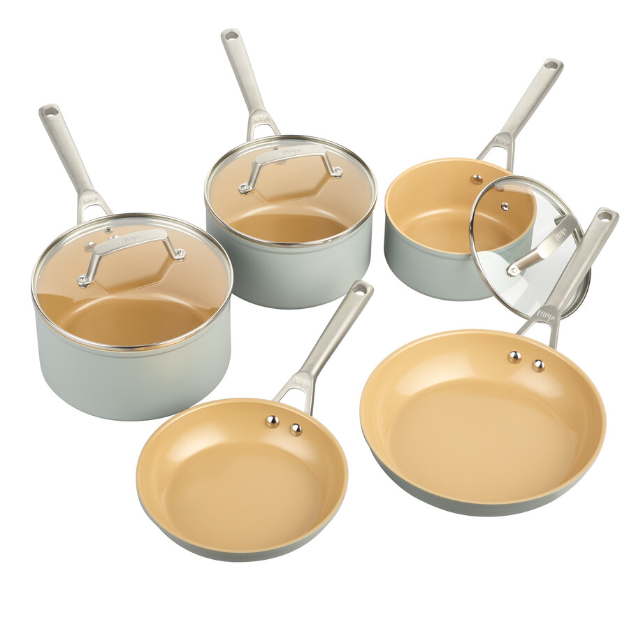 ninja extended life keramisk stekpanna kastrullset med 5 delar - cw95000euukdb