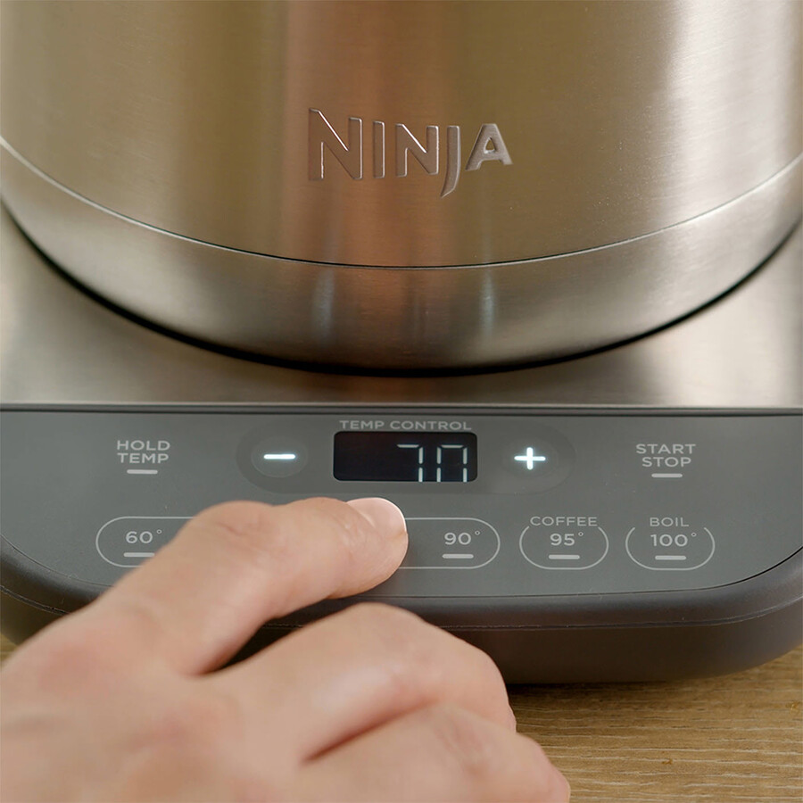 ninja vattenkokare i rostfritt stål med perfekt temperatur snabbkokning – kt201uk